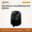 Friteuse à Air Midea – 4 L – Noir – Tiroir Amovible | MF-CN40D2