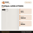Chauffe Eau El. Vert. Md Midea – 100L – Stockage Scellé – 1500W | M_D100-15FN