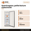 Congélateur Vertical Hisense – 5 Tiroirs – Silver – 153L | RS-20DC4SA