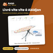 Table à Repasser Nasco 48''X15'' – Housse Coton – Anti Rouille – 4 | SAH-068AB
