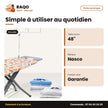 Table à Repasser Nasco 48''X15'' – Housse Coton – Anti Rouille – 4 | SAH-068AB
