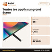 TV QLED 85'' Hisense – 215cm – Smart Vidaa – 4K UHD | 85Q6Q