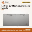 Congélateur Horizontal Hisense 725L – Silver – 2 Portes – Avec Serrure | FC-94DD4HA