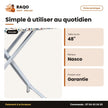 Table à Repasser Nasco 48''X15'' – Housse Coton – Anti Rouille – 5 | T_4815X-1