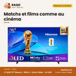 TV QLED 75'' Hisense – 189cm – Smart Vidaa – 4K UHD | 75Q6Q