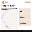 Table à Repasser Nasco 43''X13'' – Housse Coton – Anti Rouille – 6 | T_4313T-1
