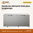 Congélateur Horizontal Hisense 500L Silver – 2 Portes – 3 Paniers Internes | FC-66DD4HA