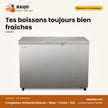 Congélateur Horizontal Hisense – Silver – 1 Porte – 310L | FC-40DD4HA
