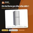 Réfrigérateur Combiné Nasco – 203LT(136LT Net) – 3TIROIRS – Silver | NASD2-203FL