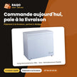 Cong Horizontalnasco 195L – Gris – Refroidissement Rapide – 1PORTE | KNAS-350