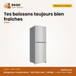 Réfrigérateur Combiné Nasco – 203LT(136LT Net) – 3TIROIRS – Silver | NASD2-203FL