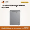 Congélateur Horizontal Midea – 143L – Gris – 1 Panier Interne | MDRC265FZG43D