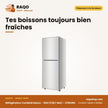 Réfrigérateur Combiné Nasco – 183LT(116LT Net) – 3TIROIRS – Silver | NASD2-183FL