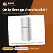 Réfrigérateur Combiné Nasco – 183LT(116LT Net) – 3TIROIRS – Silver | NASD2-183FL