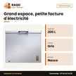 Congélateur Horizontal Nasco 200L Gris | HNAS-250