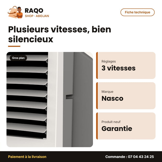 Ventilateur Air Cooler Midea – Télécommande – 3 Vitesses – 2WIND Modes | VENT_AC120-15C