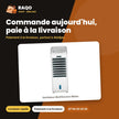Ventilateur Multifonction Midea – Air Cooler +Télécommande | VENT_AC100-16BR