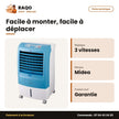 Ventilateur Air Cooler Midea – À Roulettes – Avec Télécommande – 3 Vitesses | VENT_AC120-15F