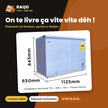 Congélateur Horizontal TCL – 295 L – Gris – 1 Panier Interne | F300CF