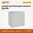 Congélateur Horizontal TCL – 273L Net – Gris – 2 Paniers Internes | TCL_F290CFS