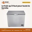 Congélateur Horizontal TCL – 251L – 1 Panier Interne – Grey | F326CFSL