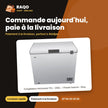 Congélateur Horizontal TCL – 200L – 1 Panier Interne – Grey | F257CFSL