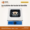 Rechaud à Gaz Nasco – Blanc – 1 Feux – Bruleurs à Gaz en Cuivre | NASGS-K1CSS