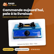 Rechaud à Gaz Nasco – Blanc – 1 Feux – Bruleurs à Gaz en Cuivre | NASGS-K1CSS