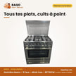 Gazinière Nasco – 5 Feux – Miroir Inox – 80*60CM | GCNAS-8060S/S