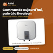 Chauffe Eau Elect. Vertical Midea – 15L – Stockage Scellé – Chauffage Express | M_D15-20VI