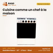 Gazinière Nasco – 24'' – 4 Feux – Silver | NASGC-LME60I