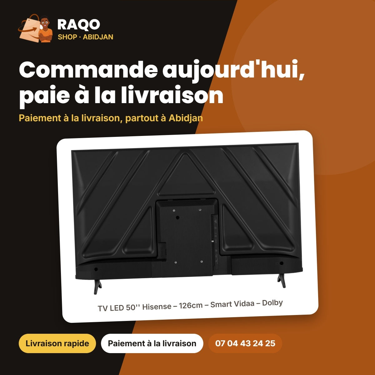 TV LED 50'' Hisense – 126cm – Smart Vidaa – Dolby | 50A4Q