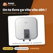 Chauffe Eau Elect. Vertical Midea – 10L – Stockage Scellé – Chauffage Express | M_D10-20VI