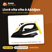 Fer à Repasser à Vapeur Nasco 2200W 350ML Max – 360° – Noir-Blanc | FR_NA-8878