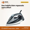 Fer à Repasser à Vapeur Nasco – 2200W – Semelle Ceramique – 500ML Eau | NAS-2208-DSS