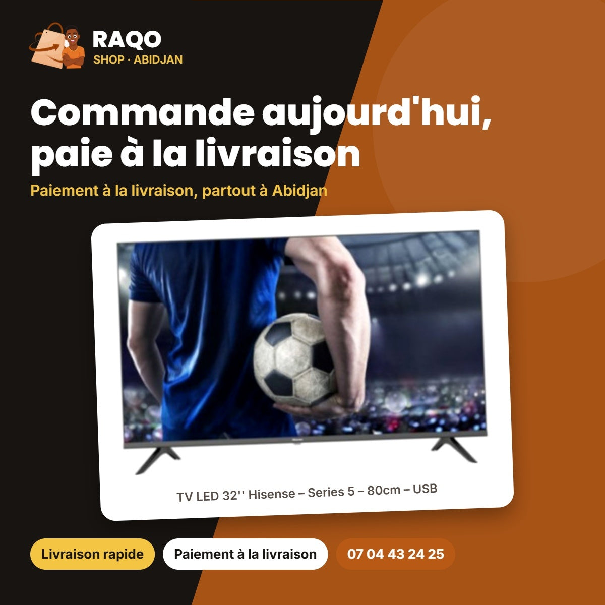 TV LED 32'' Hisense – Series 5 – 80cm – USB | H32A5200FS