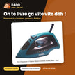 Fer à Repasser à Vapeur Nasco 2200W 350ML Max – 360° | FR_NA-8892