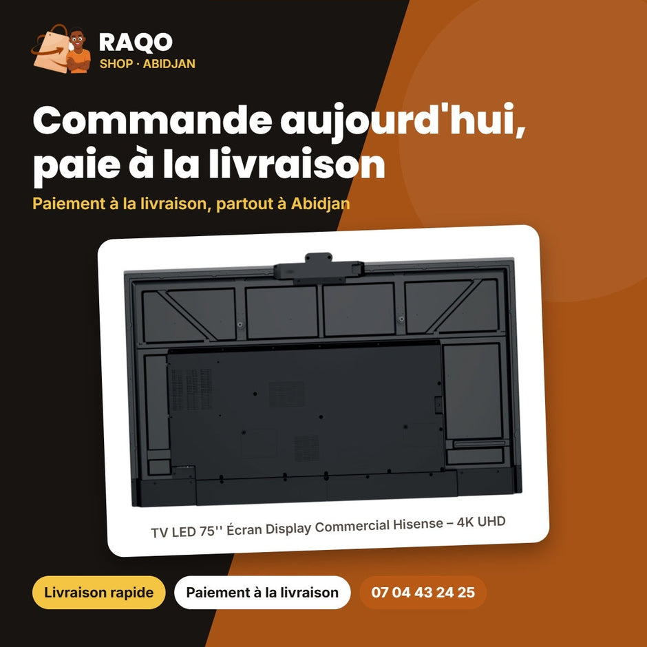 TV LED 75'' Écran Display Commercial Hisense – 4K UHD – Android 13.0 – Tactile | 75WM6FE