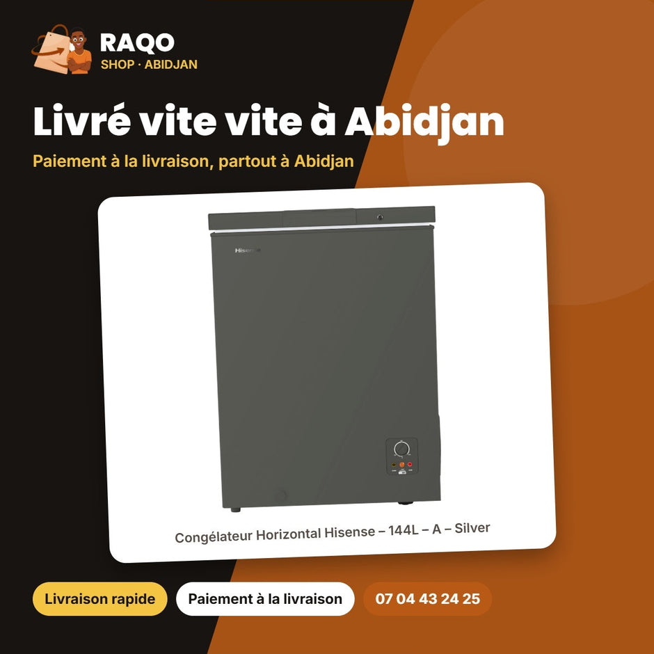 Congélateur Horizontal Hisense – 144L – A – Silver | FC-18DD4HA