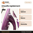 Fer à Repasser à Vapeur Nasco 1600W 180ML Max – 360° | FR_NA-8827A