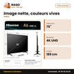 TV LED 75'' Hisense – 4K UHD – 189cm – Smart Vidaa | 75A6Q