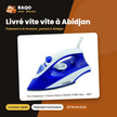 Fer à Repasser à Vapeur Nasco 1600W 170ML Max – 360° | FR_NA-8817E