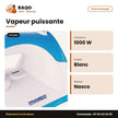 Fer à Repasser à Sec Nasco – 1000W – Semelle Anti Adhésive – Blanc-Bleu | NAS-2203-DI
