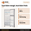 RT26HAR2DSA Samsung – Réfrigérateur Samsung – 203L (150LT+53LT) – Argent | RT20HAR2DSA/GH