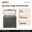 Congélateur Horizontal Samsung – Dark Gray – 371L – 2 Panier Internes | RI70F37VNGAGR