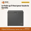 Congélateur Horizontal Samsung – Dark Gray – 287L – 2 Panier Internes | RI70F29VNGAGR