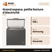 Congélateur Horizontal Samsung – Dark Gray – 198L – 1 Panier Interne | RI70F20VNGAGR