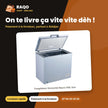 Congélateur Horizontal Nasco 150L Gris | HNAS-200