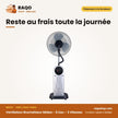 Ventilateur Brumatiseur Midea – À Eau – 3 Vitesses – Télécommande | VENT_FS40-13QRA