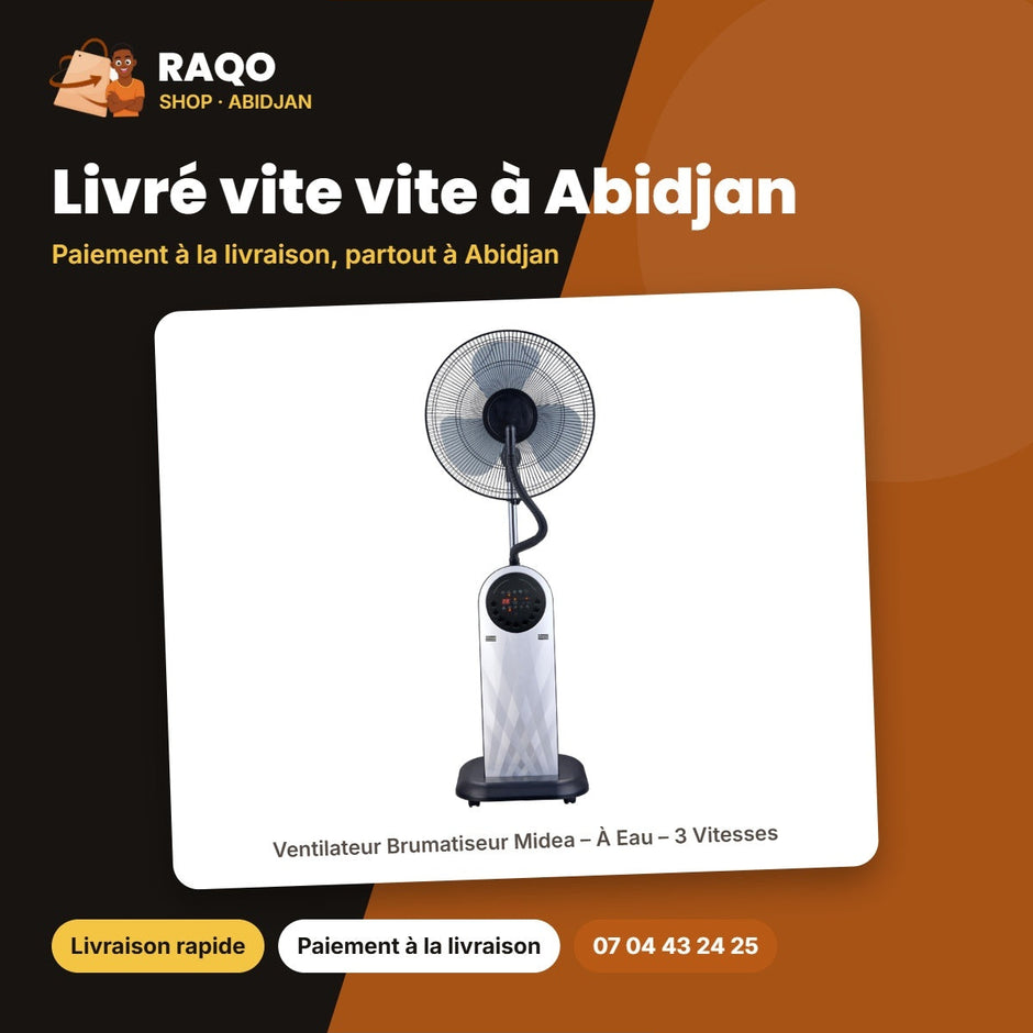 Ventilateur Brumatiseur Midea – À Eau – 3 Vitesses – Télécommande | VENT_FS40-13QRA